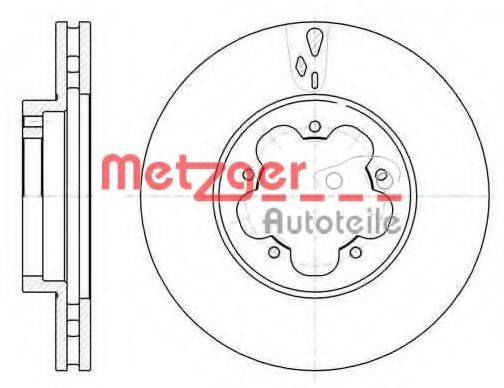 METZGER 6102110 гальмівний диск