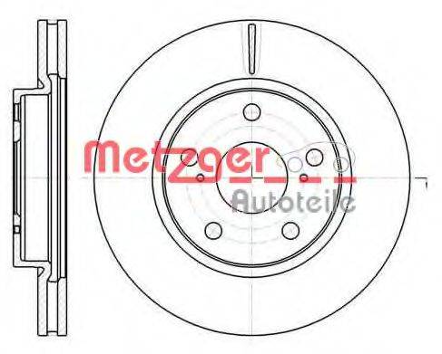 METZGER 6107710 гальмівний диск