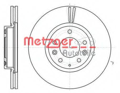 METZGER 6110295 гальмівний диск