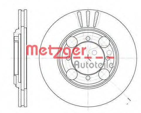 METZGER 637510 гальмівний диск