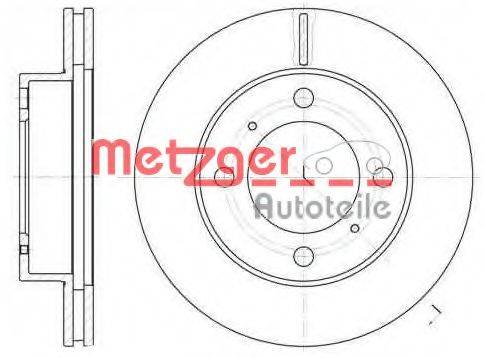 METZGER 653910 гальмівний диск