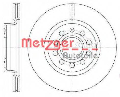 METZGER 664710 гальмівний диск