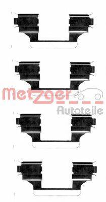 METZGER 1091656 Комплектуючі, колодки дискового гальма