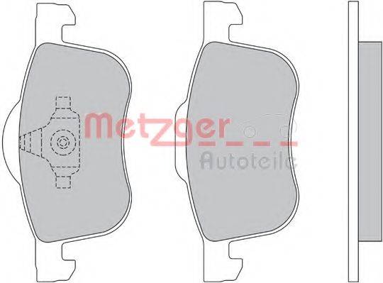 METZGER 1170013 Комплект гальмівних колодок, дискове гальмо