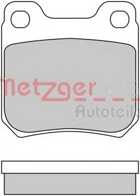 METZGER 1170034 Комплект гальмівних колодок, дискове гальмо