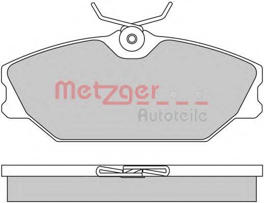 METZGER 1170084 Комплект гальмівних колодок, дискове гальмо