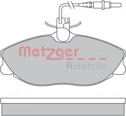 METZGER 1170253 Комплект гальмівних колодок, дискове гальмо