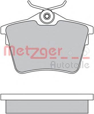 METZGER 1170269 Комплект гальмівних колодок, дискове гальмо
