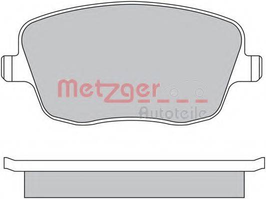METZGER 1170417 Комплект гальмівних колодок, дискове гальмо