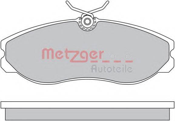 METZGER 1170451 Комплект гальмівних колодок, дискове гальмо