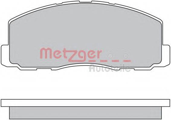 METZGER 1170569 Комплект гальмівних колодок, дискове гальмо