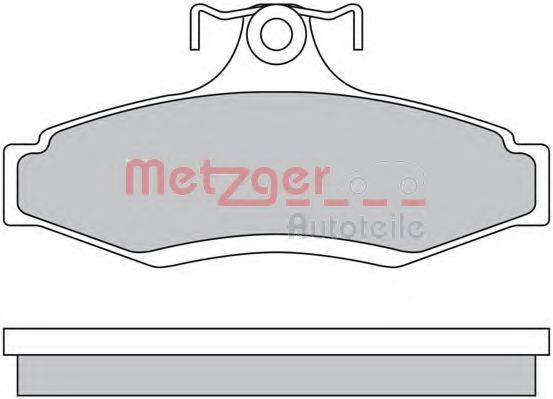 METZGER 1170581 Комплект гальмівних колодок, дискове гальмо