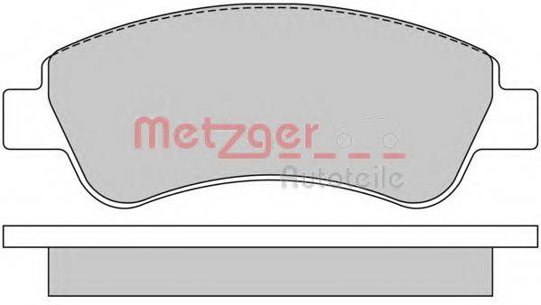 METZGER 1170026 Комплект гальмівних колодок, дискове гальмо