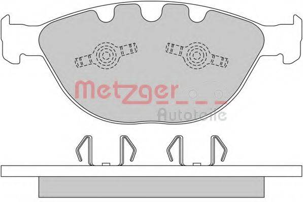 METZGER 1170380 Комплект гальмівних колодок, дискове гальмо