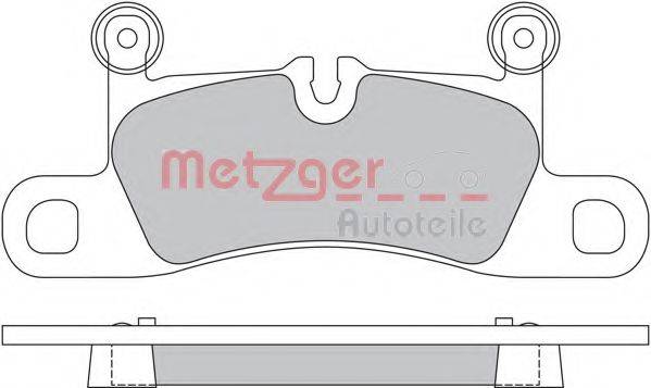 METZGER 1170523 Комплект гальмівних колодок, дискове гальмо