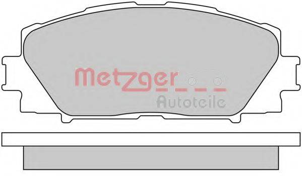 METZGER 1170618 Комплект гальмівних колодок, дискове гальмо