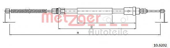 METZGER 106202 Трос, стоянкова гальмівна система